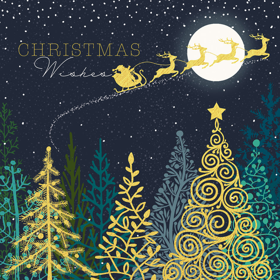 Ornate Trees Christmas Cards (Box of 10)