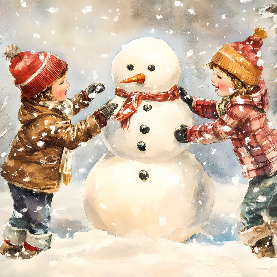We Built a Snowman Christmas Cards (Box of 10)