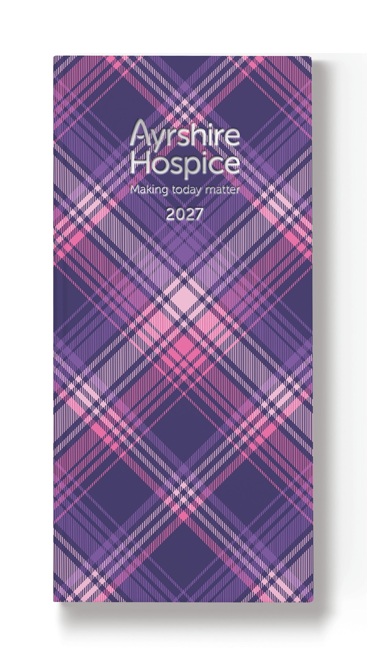 Purple Tartan Diary 2027 (Slim Pocket)