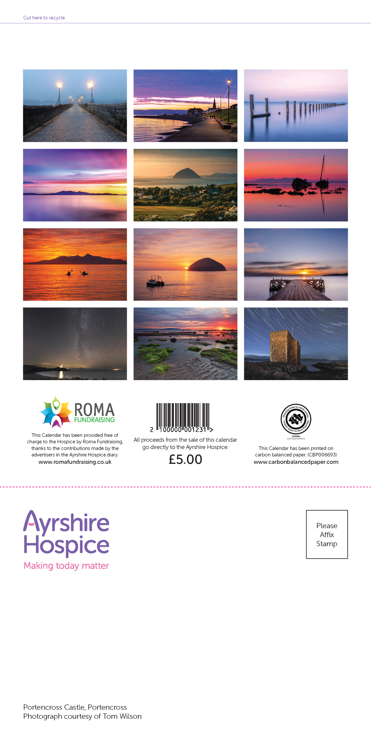 Ayrshire Hospice Calendar 2027 (Slim Wall Calendar)