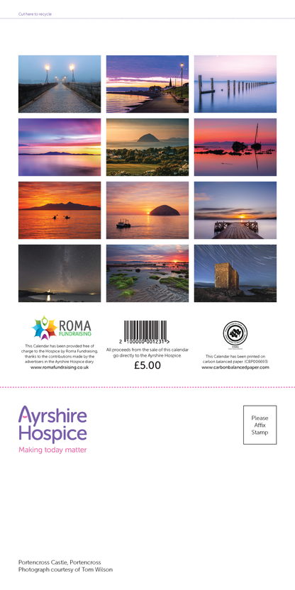 Ayrshire Hospice Calendar 2027 (Slim Wall Calendar)