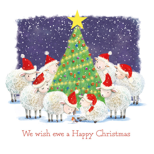 Flockin Around The Tree Christmas Cards (Box of 10)