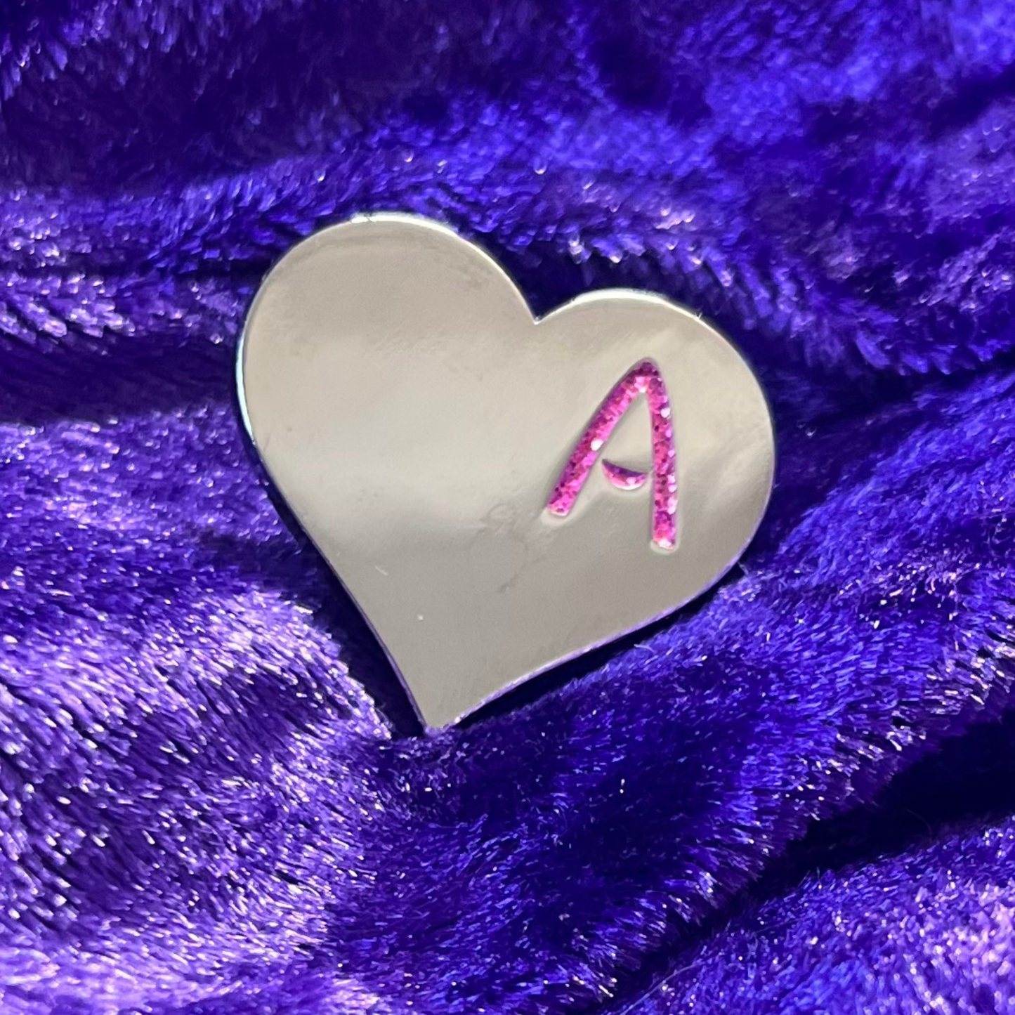 Ayrshire Hospice Silver Heart Pin Badge
