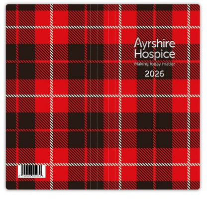 Red Tartan Diary 2026  (Slim Pocket)