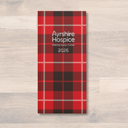 Red Tartan Diary 2026  (Slim Pocket)